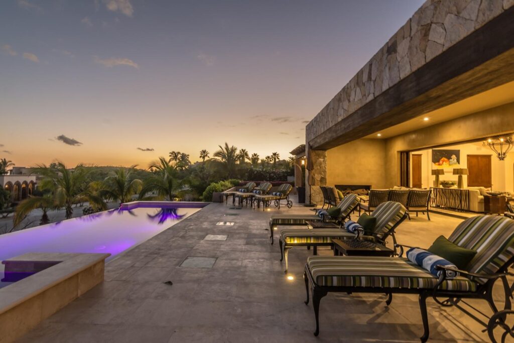 Los Cabos Luxury Fundadores This spectacular luxury residence, designed by renowned architect Antonio Carrera, offers seven beautifully appointed bedrooms and generous outdoor living spaces--perfect for entertaining multiple generations of family or hosting an exclusive retreat.The home blends open architecture with expansive lounge areas and a stunning pool terrace that welcomes family and guests with the warmth of the morning sun.Private and exquisitely decorated, every detail has been thoughtfully curated to create a refined yet inviting atmosphere. The property offers multiple gathering spaces throughout, allowing both large groups and smaller parties to enjoy the home comfortably.For more intimate stays, the main interior level can be opened on its own, featuring two ocean- – 223 Avenida Padre Piccolo, San Jose del Cabo, BS