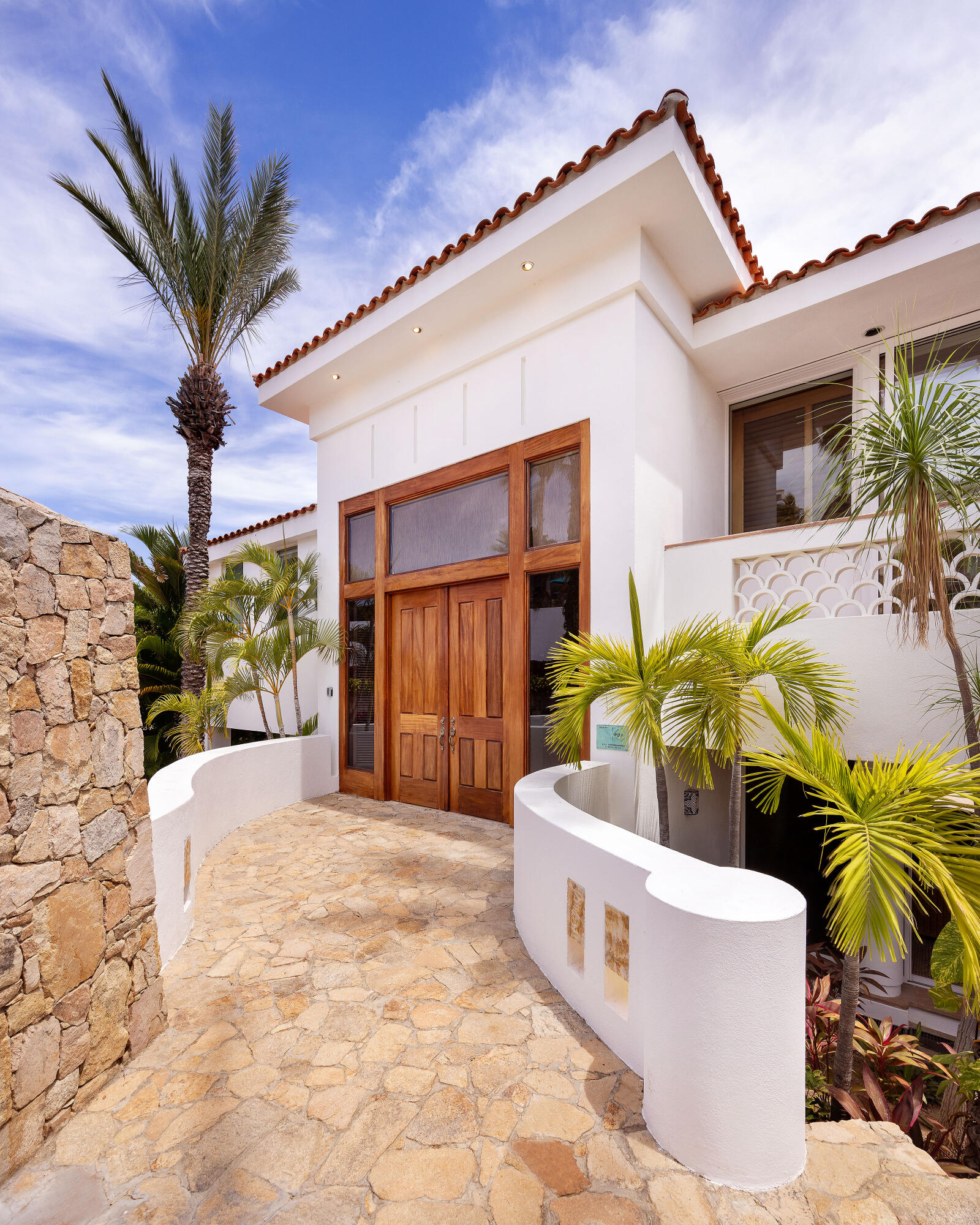 Los Cabos Luxury Section 4- Las Canadas Discover refined indoor-outdoor living at Cañada 9, set within Querencia, San Jose del Cabo's premier private golf community. Soaring beamed ceilings, walls of pocket glass, and luminous marble floors define an open great room that flows effortlessly to the terrace, infinity-edge pool, and stone-clad water feature -- all framed by panoramic Sea of Cortez and mountain for sale