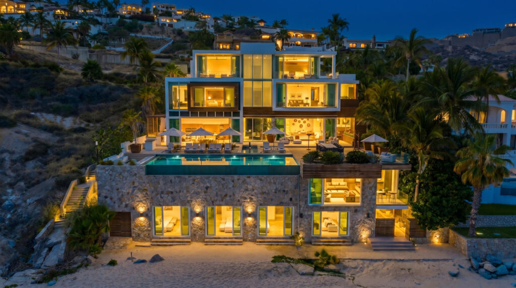 Los Cabos Luxury Punta Bella Considering all things Casa Mareva may well be the finest residential property currently offered on the Baja market. What truly distinguishes Casa Mareva is its rarity. There is simply no other oceanfront estate in Baja that combines this level of architectural scale, world class amenities, proven rental performance, and one of the most coveted stretches of swimmable coastline in the entire peninsula. Set along this extraordinary shoreline, the estate offers exceptional privacy while being just minutes from the prestigious Palmilla Golf Club, world renowned resorts, fine dining, and luxury amenities. Located within the prestigious gated community of Punta Bella, Casa Mareva captures panoramic – Palmilla Sur SJC, San Jose Corridor, BS
